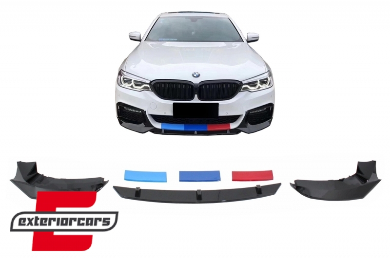 Prednji nastavak branika M5 dizajn (piano crna) / BMW serije 5 G30 G31 limuzina karavan (2017-2019), FBSBMG30M5