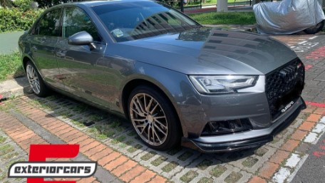Prednji nastavak branika (piano crna) / Audi A4 B9 8W limuzina karavan (2016-2018), 8W0805900