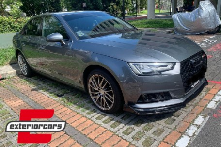 Prednji nastavak branika (piano crna) / Audi A4 B9 8W limuzina karavan (2016-2018), 8W0805900