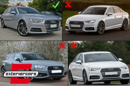 Prednji nastavak branika (piano crna) / Audi A4 B9 8W limuzina karavan (2016-2018), 8W0805900