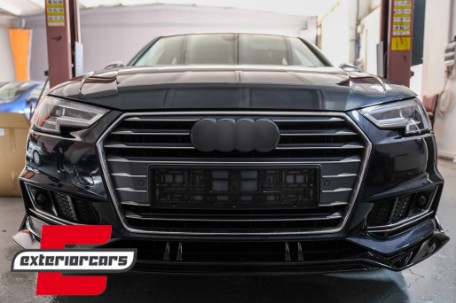 Prednji nastavak branika (piano crna) / Audi A4 B9 8W S-Line (2016-2018), FBSAUA4B9APB