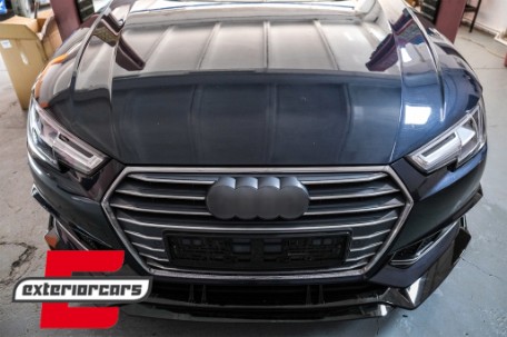 Prednji nastavak branika (piano crna) / Audi A4 B9 8W S-Line (2016-2018), FBSAUA4B9APB