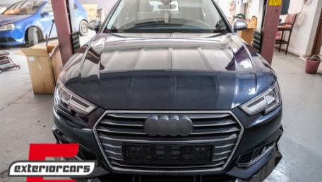 Prednji nastavak branika (piano crna) / Audi A4 B9 8W S-Line (2016-2018), FBSAUA4B9APB