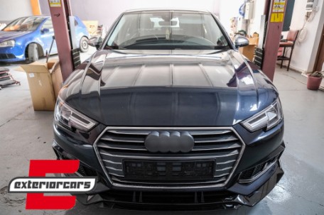 Prednji nastavak branika (piano crna) / Audi A4 B9 8W S-Line (2016-2018), FBSAUA4B9APB