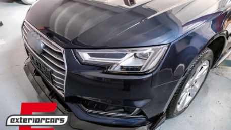 Prednji nastavak branika (piano crna) / Audi A4 B9 8W S-Line (2016-2018), FBSAUA4B9APB
