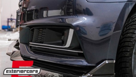 Prednji nastavak branika (piano crna) / Audi A4 B9 8W S-Line (2016-2018), FBSAUA4B9APB