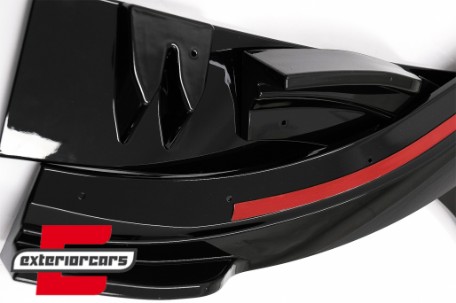 Prednji nastavak branika (piano crna) / Audi A6 4K C8 (2018-2022), FBSAUA64KOE
