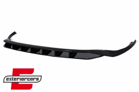 Prednji nastavak branika (piano crna) / Audi Q8 S-Line (2018-2023), 43556