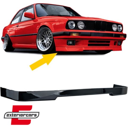 Prednji nastavak branika (piano crna) / BMW serije 3 E30 limuzina karavan cabrio coupe (1982-1994), 41938