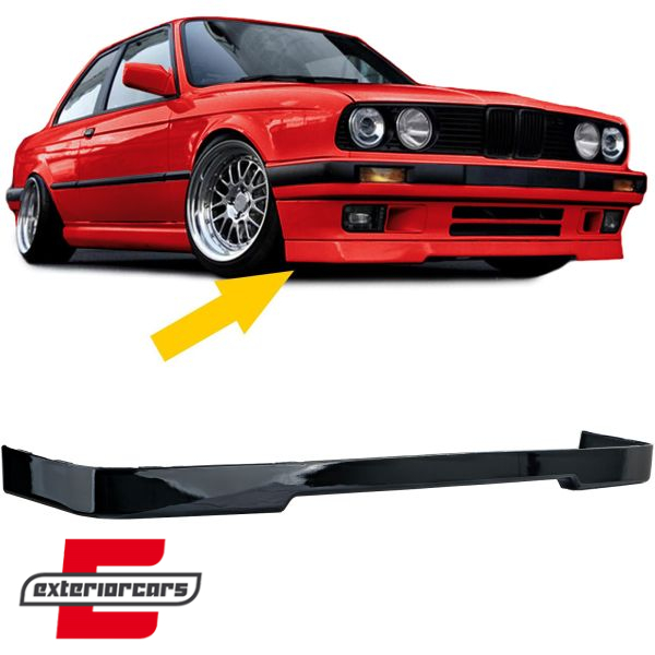 Prednji nastavak branika (piano crna) / BMW serije 3 E30 limuzina karavan cabrio coupe (1982-1994), 41938
