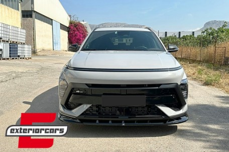 Prednji nastavak branika (piano crna) / Hyundai Kona N-Line Mk2 (2023-), FBSHYKMK2