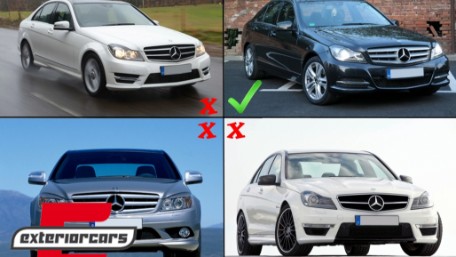 Prednji nastavak branika (piano crna) / Mercedes C-klasa W204 S204 C204 Facelift (2011-2015), FBSMBW204