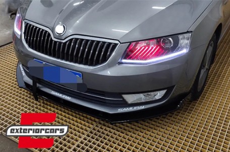 Prednji nastavak branika (piano crna) / Skoda Octavia III 5E limuzina karavan (2013-2016), FBSSKO3PB