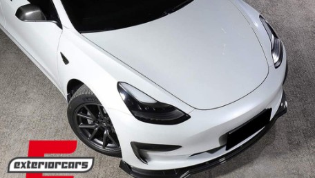 Prednji nastavak branika (piano crna) / Tesla Model 3 (2017-), 89664CF