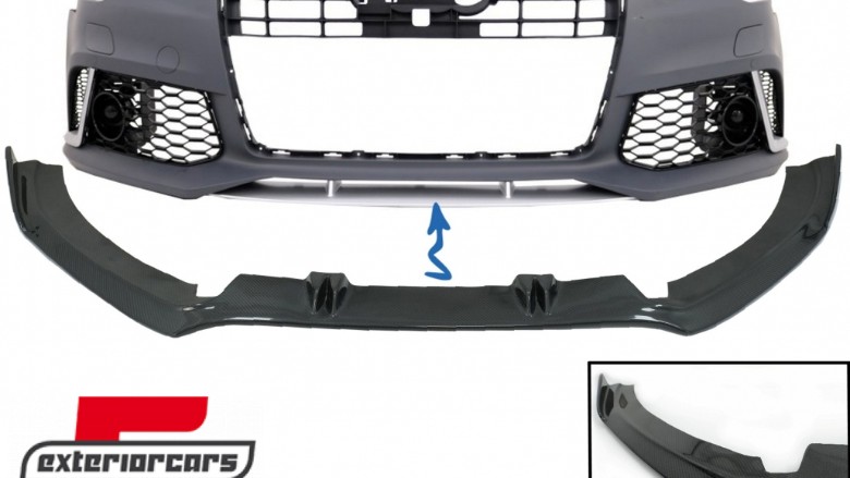 Prednji nastavak branika (pravi carbon) / Audi A6 C7 4G RS6 (2011-2018), FBSAUA64GRSC