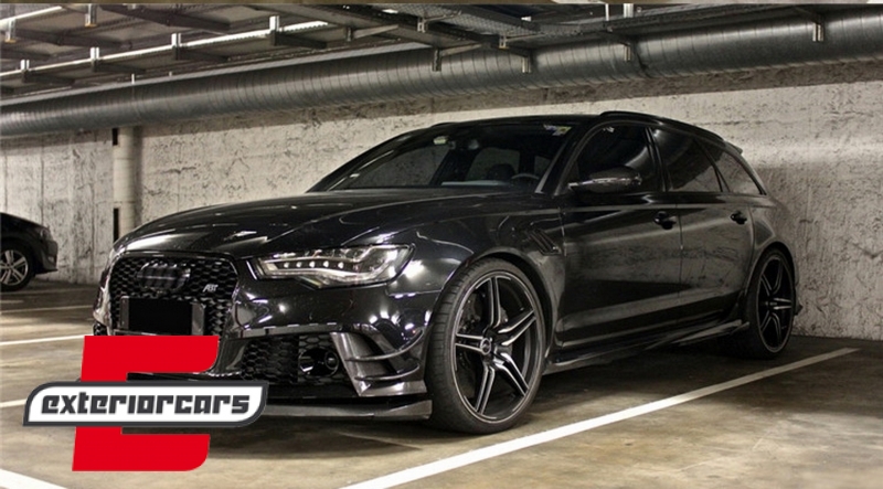 Prednji nastavak branika (pravi carbon) / Audi A6 C7 4G RS6 (2011-2018), FBSAUA64GRSC
