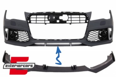 Prednji nastavak branika (pravi karbon) / Audi A7 RS7 4G (2010-2018), FBSAUA74GFRSC