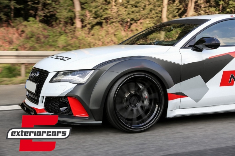 Prednji nastavak branika (pravi karbon) / Audi A7 RS7 4G (2010-2018), FBSAUA74GFRSC