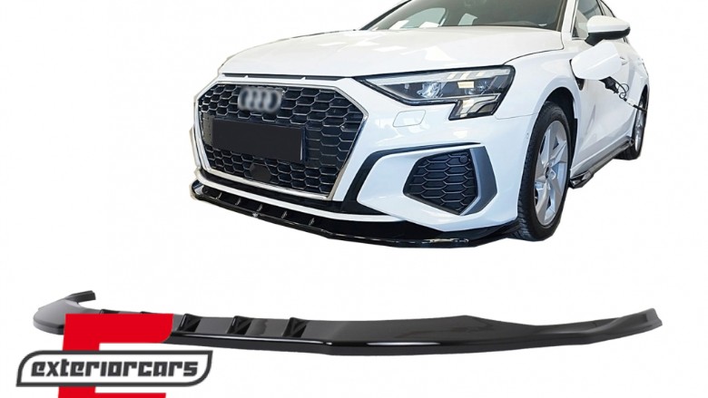Prednji nastavak branika RS3 dizajn (piano crna) / Audi A3 8Y S-Line S3 (2020-2024) Limuzina Sportback, FBSAUA38Y