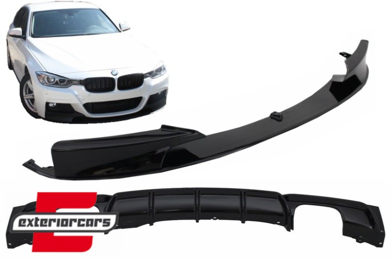 Prednji splitter & difuzor zraka M-Performance dizajn / BMW serije 3 F30 F31 (2011-2019), CORDBMF30MPDOBBS