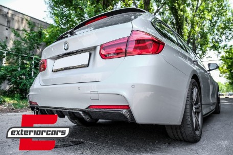 Prednji splitter & difuzor zraka M-Performance dizajn (karbonski premaz) / BMW serije 3 F30 F31 (2011-2019), COFBSBMF30MPCFRD