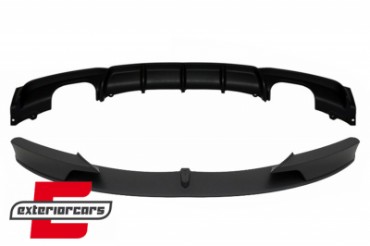Prednji splitter & difuzor zraka M-Performance dizajn (mat crna) / BMW serije 3 F30 F31 (2011-2019), CORDBMF30MPDOBS