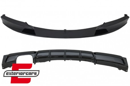 Prednji splitter & difuzor zraka M-Performance dizajn (piano crna) / BMW serije 3 F30 F31 (2011-2019), COFBSBMF30MPBB