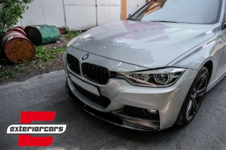 Prednji splitter M-Performance dizajn (carbon look) / BMW serije 3 F30 limuzina F31 karavan (2011-2019), FBSBMF30MPCFBT