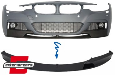 Prednji splitter M-Performance dizajn (piano crna) / BMW serije 3 F30 limuzina F31 karavan (2011-2019), 40620
