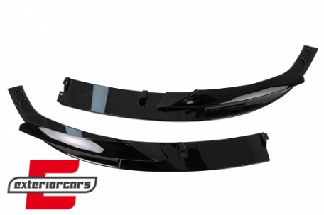 Prednji splitter M-Performance dizajn (piano crna) / BMW serije 3 F30 limuzina F31 karavan (2011-2019), FBSBMF30MPBT