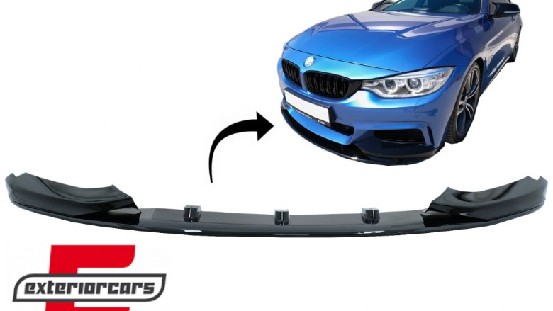 Prednji splitter M-Performance dizajn (piano crna) / BMW serije 4 F32 Coupe F33 Cabrio F36 Gran Coupe (2013-03.2019), FBSBMF32MPB