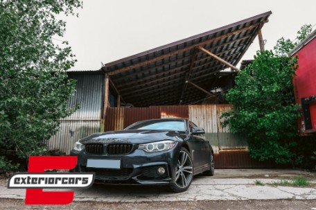 Prednji splitter M-Performance dizajn (piano crna) / BMW serije 4 F32 Coupe F33 Cabrio F36 Gran Coupe (2013-03.2019), FBSBMF32MPB