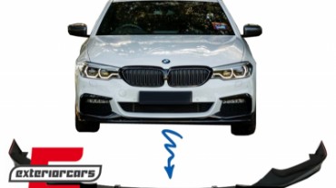 Prednji splitter M-Performance dizajn (piano crna) / BMW serije 5 G30 limuzina G31 karavan (2017-2019), 5111401-3JOM