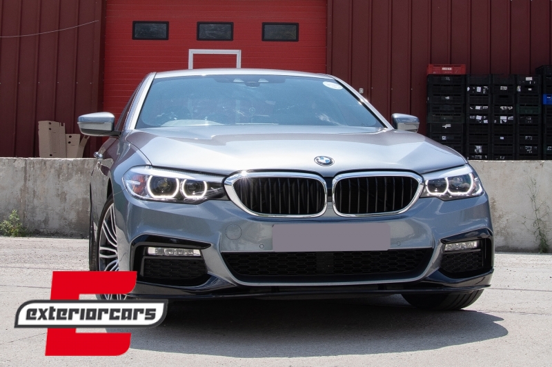 Prednji splitter M-Performance dizajn (piano crna) / BMW serije 5 G30 limuzina G31 karavan (2017-2019), 5111401-3JOM