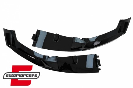 Prednji splitter M-Performance dizajn (piano crna) / BMW serije 5 G30 limuzina G31 karavan (2017-2019), FBSBMG30MPBT