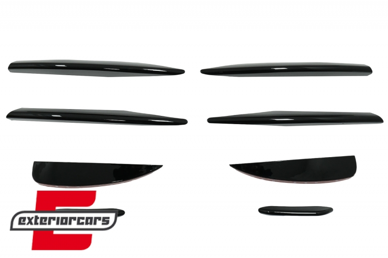 Prednji splitteri A45 AMG dizajn (piano crna) / MERCEDES A klasa W177 Hatchback V177 Limuzina (04.2018-12.2022), FBSPMBW177AMG