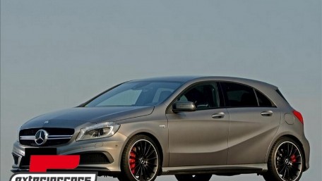 Prednji splitteri Aero A45 AMG dizajn (mat crna) / Mercedes A-klasa W176 (2012-08.2015), FBBRMBW176AMG