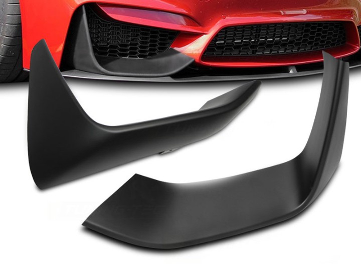 Prednji splitteri branika (mat crna) / BMW F80 M3 limuzina F82 M4 Coupe F83 M4 Cabrio (2014-2019), SPBM13