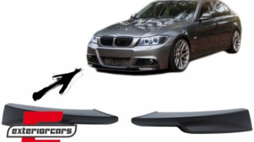 Prednji splitteri branika (mat crna) / BMW serije 3 E90 E91 LCI (09.2008-2011), 37674