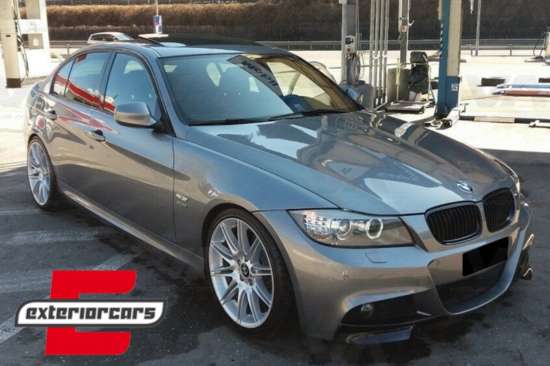 Prednji splitteri branika (mat crna) / BMW serije 3 E90 E91 LCI (09.2008-2011), 37674