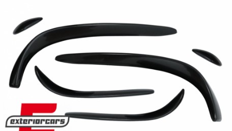 Prednji splitteri C43 AMG dizajn (piano crna) / Mercedes C-klasa W205 S205 C205 A205 (2015-2018), FBSPMBW205AMG