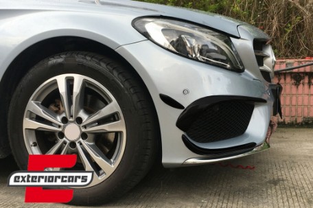 Prednji splitteri C43 AMG dizajn (piano crna) / Mercedes C-klasa W205 S205 C205 A205 (2015-2018), FBSPMBW205AMG