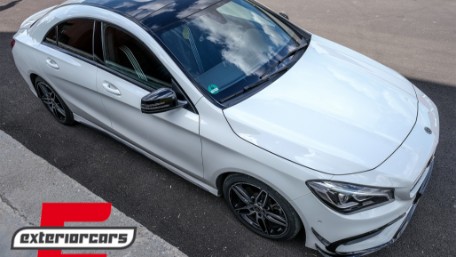 Prednji splitteri CLA45 AMG dizajn (piano crna) / Mercedes CLA W117 Facelift (2016-2018), FBSPMBW117FAMG