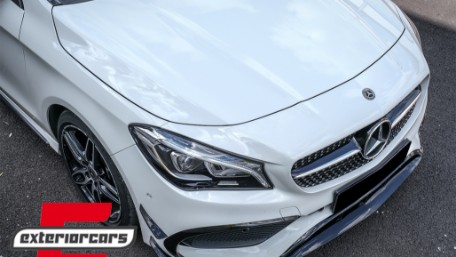 Prednji splitteri CLA45 AMG dizajn (piano crna) / Mercedes CLA W117 Facelift (2016-2018), FBSPMBW117FAMG