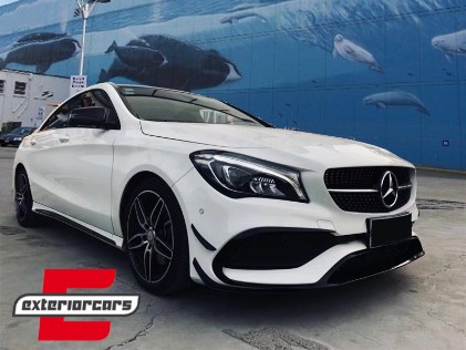 Prednji splitteri CLA45 AMG dizajn (piano crna) / Mercedes CLA W117 Facelift (2016-2018), FBSPMBW117FAMG