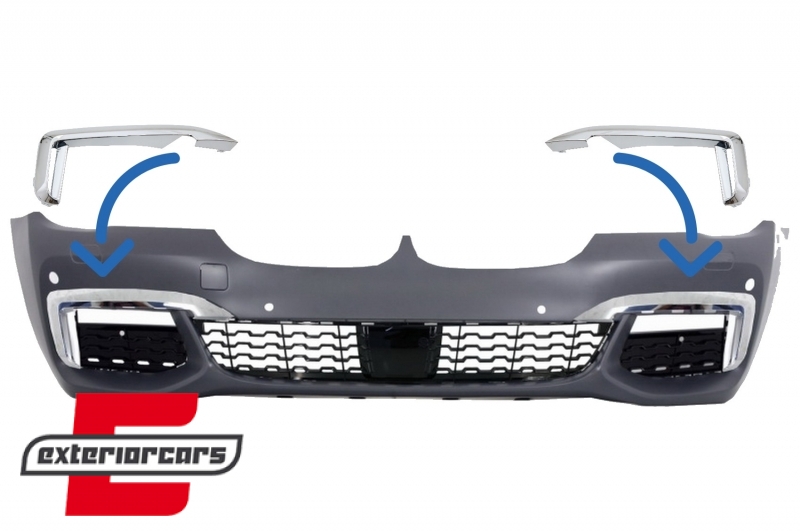 Prednji splitteri M paket dizajn (chrome) / BMW serije 7 G12 G11 (2015-02.2019), CCFBMBG12