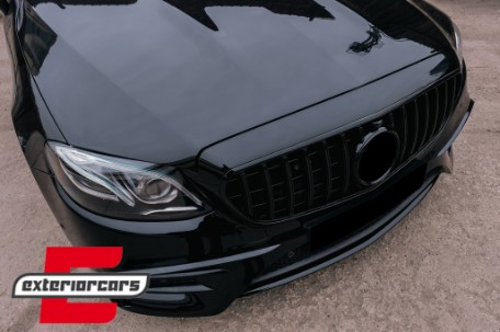 Prednji splitteri (piano crna) / Mercedes E-klasa W213 S213 C238 A238 Sport Line E53 (2016-2020), GCP-SW-MB-088