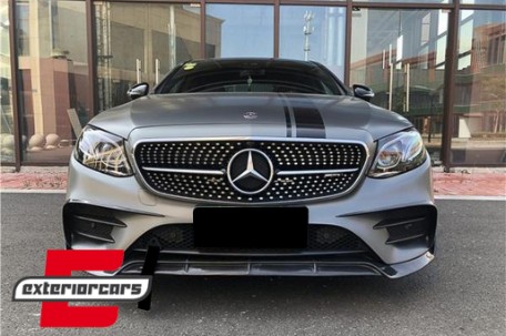Prednji splitteri (piano crna) / Mercedes E-klasa W213 S213 C238 A238 Sport Line E53 (2016-2020), GCP-SW-MB-088