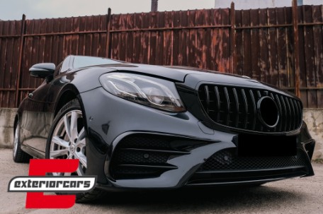 Prednji splitteri (piano crna) / Mercedes E-klasa W213 S213 C238 A238 Sport Line E53 (2016-2020), GCP-SW-MB-088