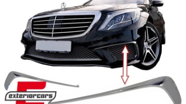 Prednji splitteri S65 AMG dizajn (chrome) / Mercedes S-klasa W222 (2013-06.2017), FBFLMBW222